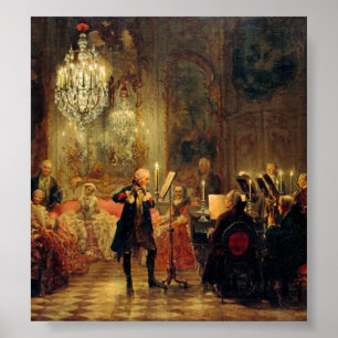 Póster Flute Concert com Frederick o Excelente