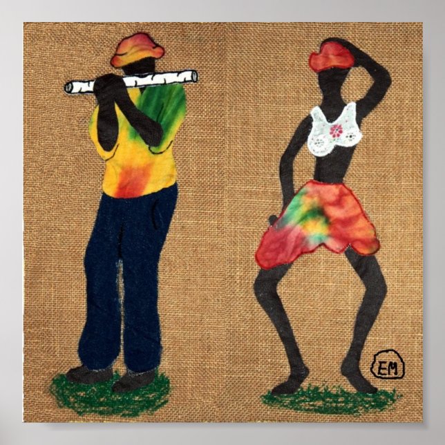 Póster Flute Man e Dancer (Frente)