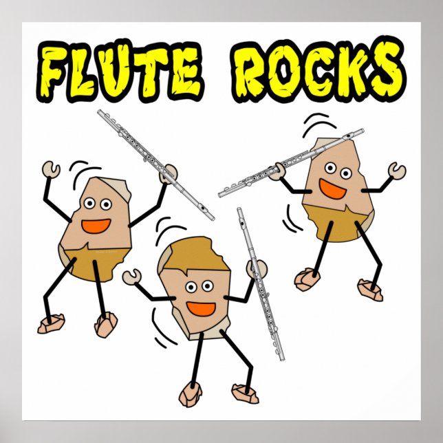 Poster Flute Rocks (Frente)