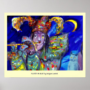 Póster FLUTIS EM AZUL/Noite de Carnaval de Veneza