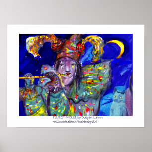 Póster FLUTIS EM AZUL/Noite de Carnaval de Veneza