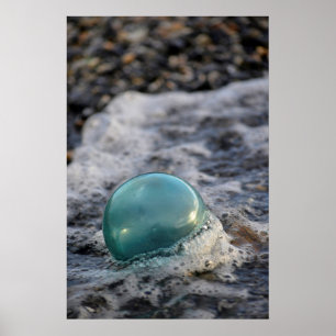 Poster Flutuação De Pesca Cercada Por Surf