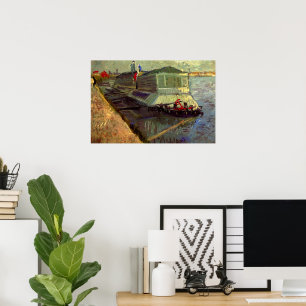 Poster Flutuador de Banho no Seine Asniere por Vincent va
