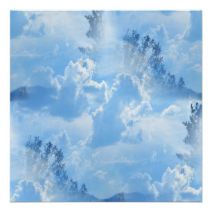 Póster Flutuando nas nuvens...