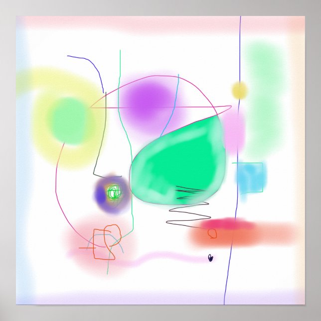 Poster Flutuando pelo espaço (Frente)