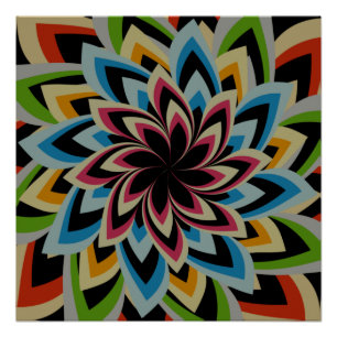 PÓSTER FLUXAS DE PISCINA COLORIDA