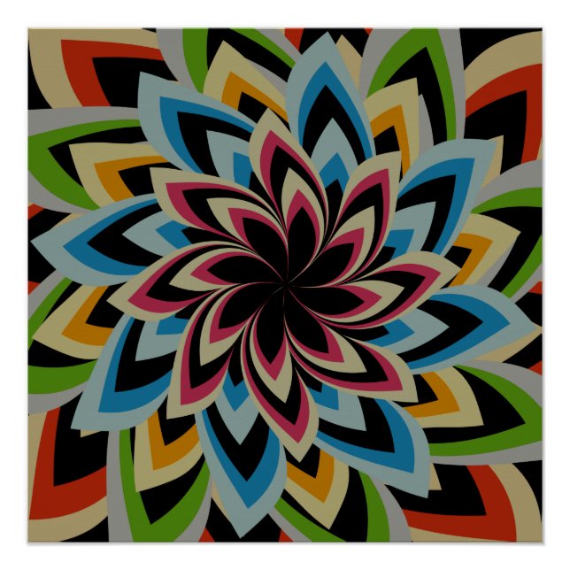 PÓSTER FLUXAS DE PISCINA COLORIDA (Frente)