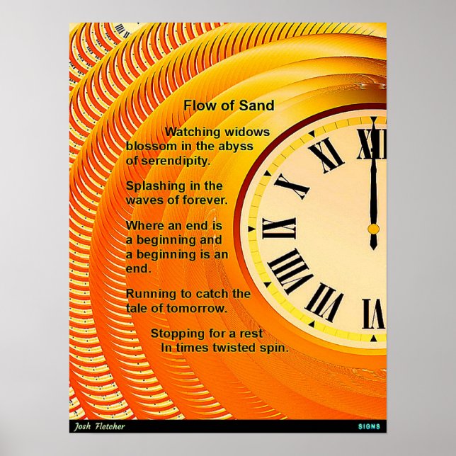 Poster Fluxo de Areia (Frente)