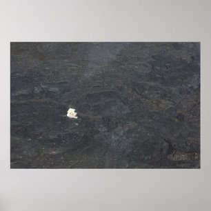 Poster fluxo de lava grande do vulcão da ilha do kilauea