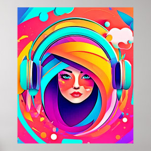 Poster Fluxo de Música Vibrante