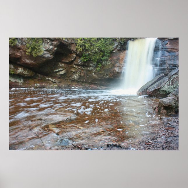 Poster Fluxo de Primavera em Hungarian Falls – Upper Peni (Frente)