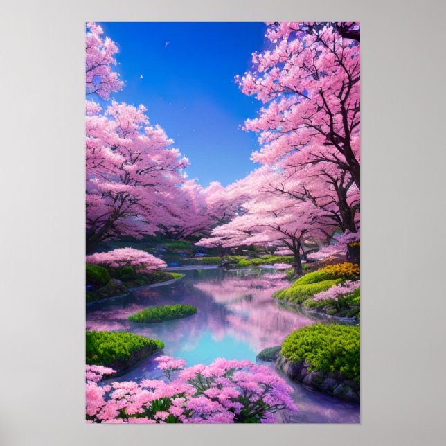 Poster Fluxo de Reflexão, Jardim Primavera (Frente)