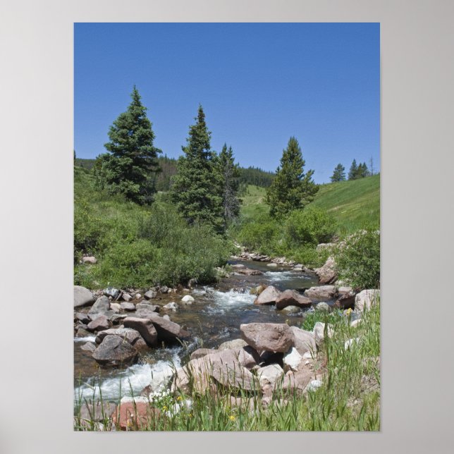 Poster Fluxo do Colorado Mountain (Frente)