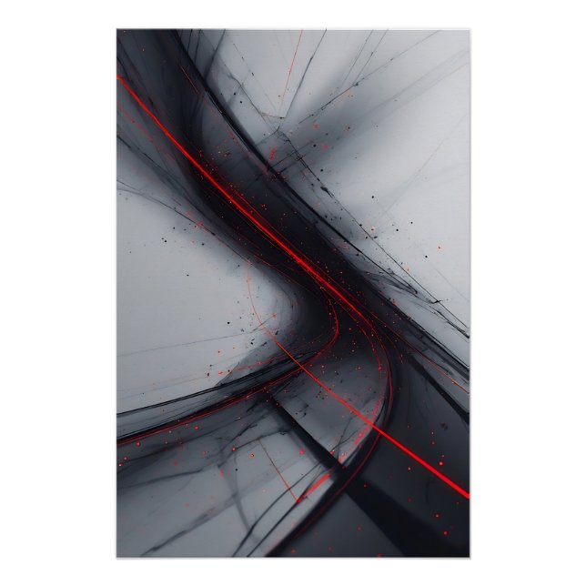 Póster Fluxo Vermelho (Frente)