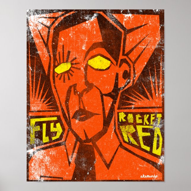 POSTER FLY ROCKET RED (Frente)