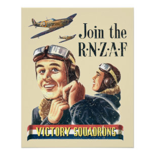 Póster Fly with the Victory Squadrons World War 2