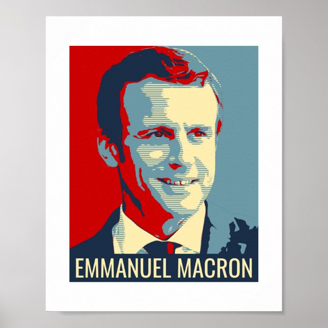 Poster Flyer Emmanuel Macron (Frente)
