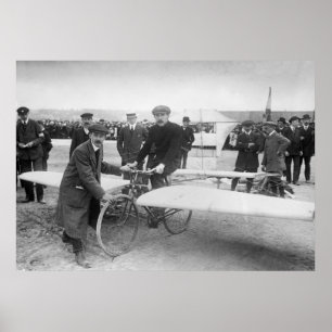 Póster Flying Bicycle Contest: 1912