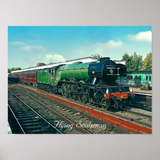 Poster Flying Scotsman in Station ilustres