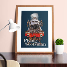 Flying Scotsman – Steam Locomotive Illustration