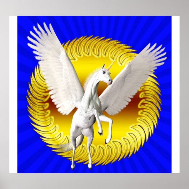 Póster fLYING UNICORN (Frente)