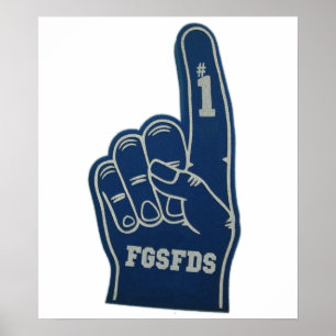 Póster Foam Finger FGSFDS