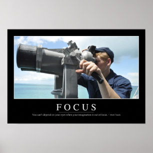Póster Foco: Citações inspiradas 2