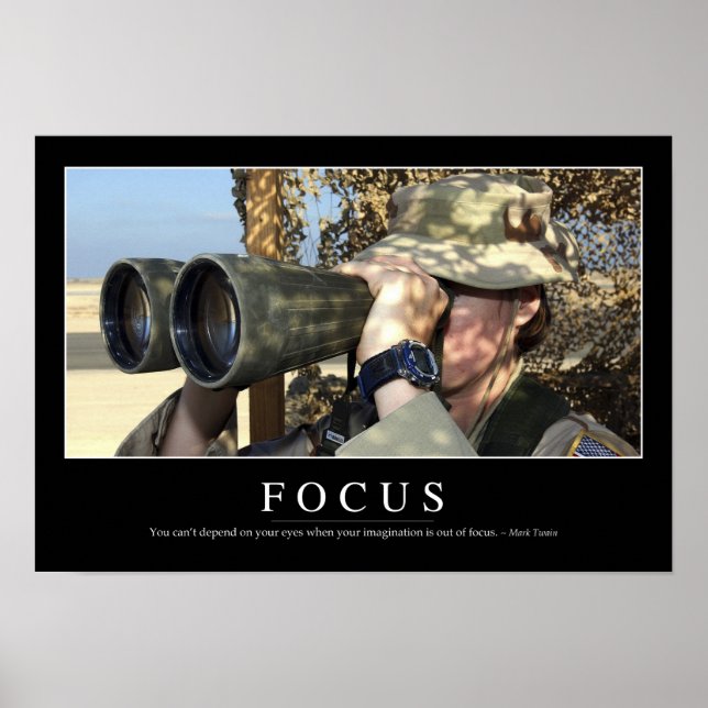 Poster Foco: Cotação Inspiracional (Frente)