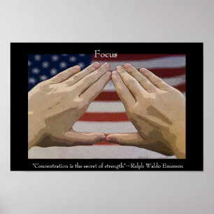Póster Foco das artes marciais inspirado