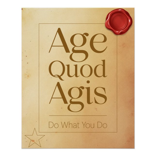 Póster Focus Motivational Quote - Latin Poster Art (Frente)