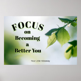 Poster "Focus"Positive Quotation "Wall art & Poster"