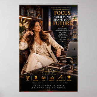 Poster Focus Your Mind – Executive Office Motivation Post
