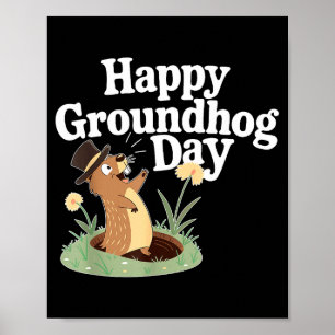 Poster Fofa Fantasia do Dia da Marmota do Punxy Phils 2 d