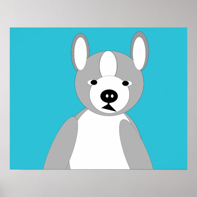 Poster Fofinho bonito e adoráveis Boston Terriers (Frente)