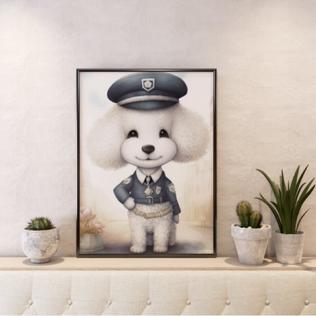 Poster Fofinho e Excêntrico: Cartaz do Policial Poodle (Criador carregado)