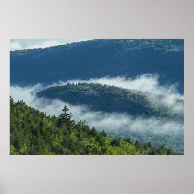 Poster Fog Streaming por Connor Nubble, Acadia NP, Maine (Frente)
