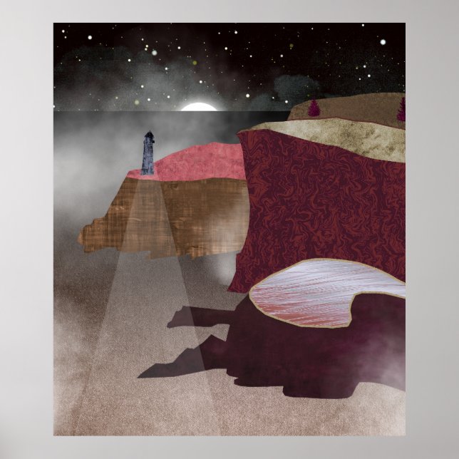 Poster Foggy Lighthouse (Frente)