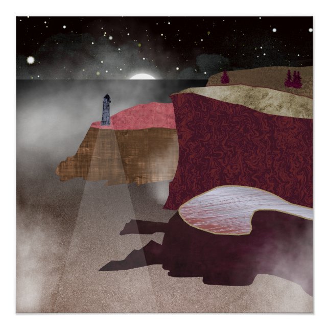 Póster Foggy Lighthouse (Frente)