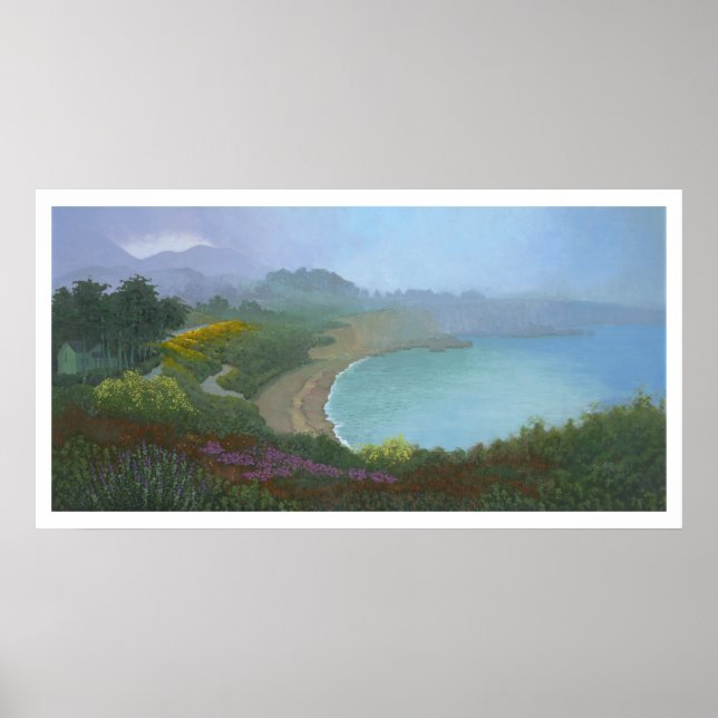 Poster Foggy Morning on the Bluff (Frente)