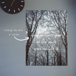 Poster Foggy Winter Forest