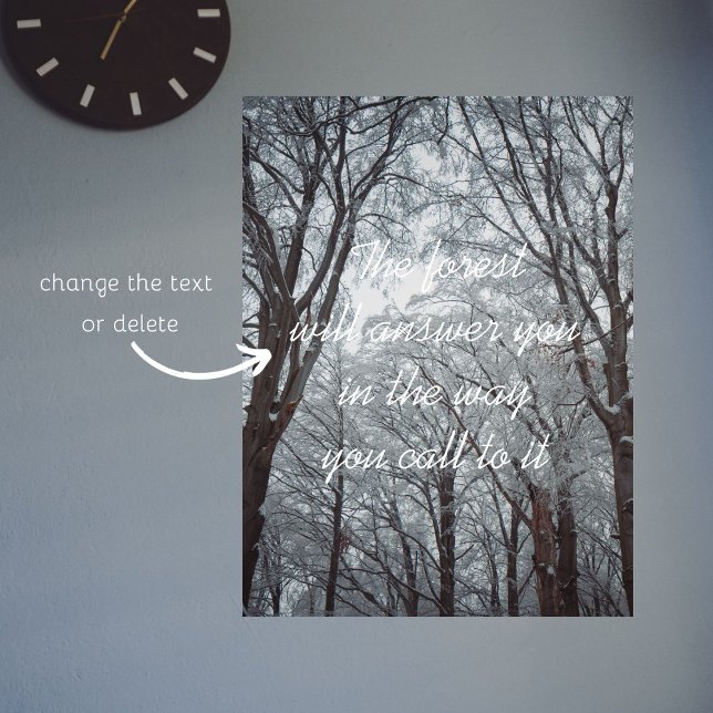 Poster Foggy Winter Forest (Criador carregado)