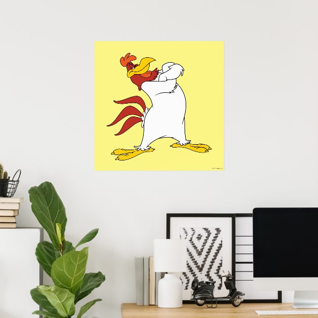 Poster Foghorn Leghorn Arms Cruzados (Escritório em casa)