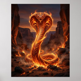 Poster Fogo Cobra Ember Canyon