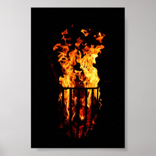 Póster Fogo de aquecedor