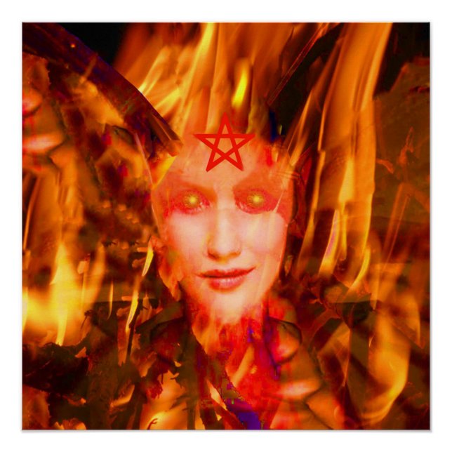 Póster Fogo Demônio (Frente)