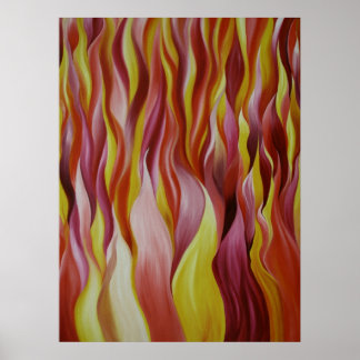 Póster fogo do elemento