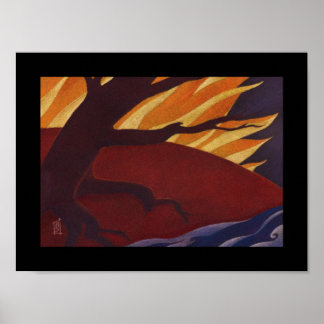 Póster Fogo do outono