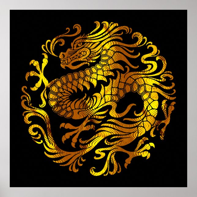 Poster Fogo Dourado: Uma Gravação de Dragão (Frente)