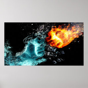 Póster Fogo e gelo