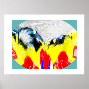 Póster Fogo e gelo derretido